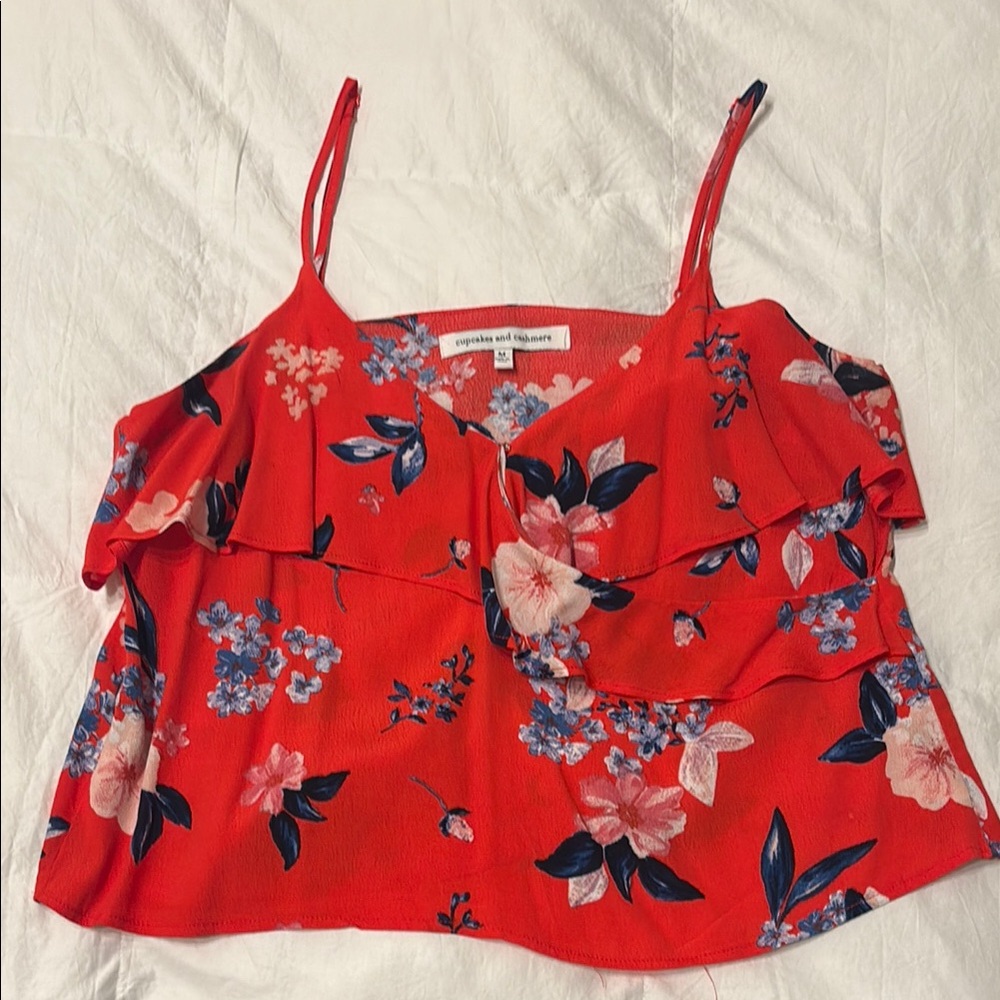 Cupcakes and cashmere size M tank top.